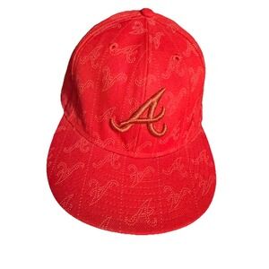 New Era Atlanta Braves Fitted Baseball Cap 7 1/2